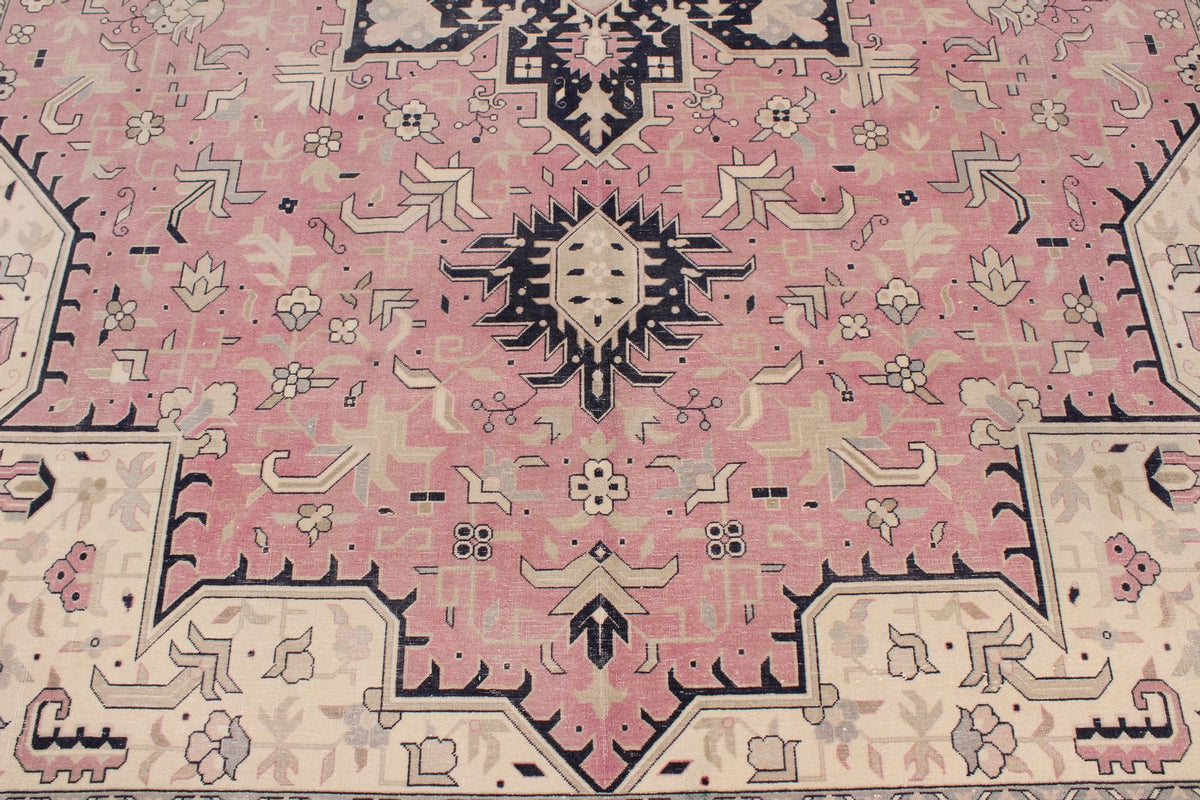 9x12 Pink and Navy Persian Traditional Rug