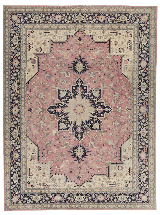 5x8 Ivory and Green Persian Traditional Rug