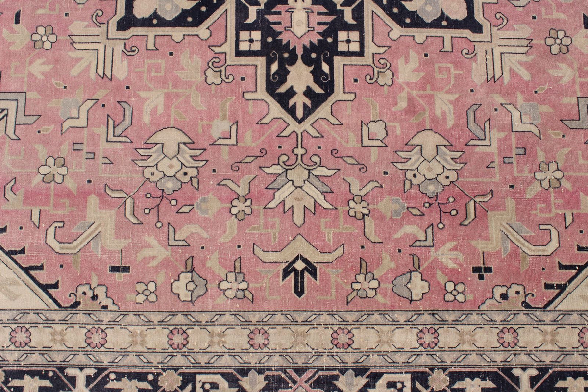 9x12 Pink and Navy Persian Traditional Rug
