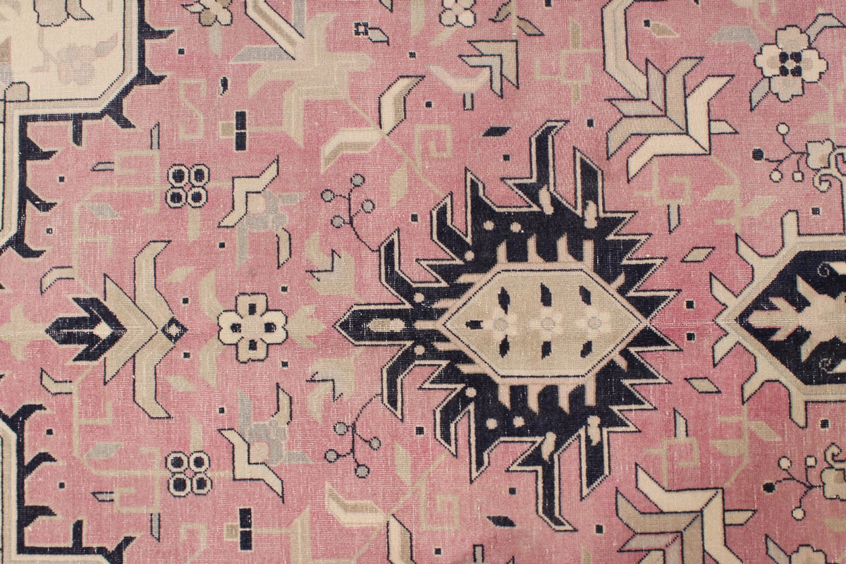 9x12 Pink and Navy Persian Traditional Rug