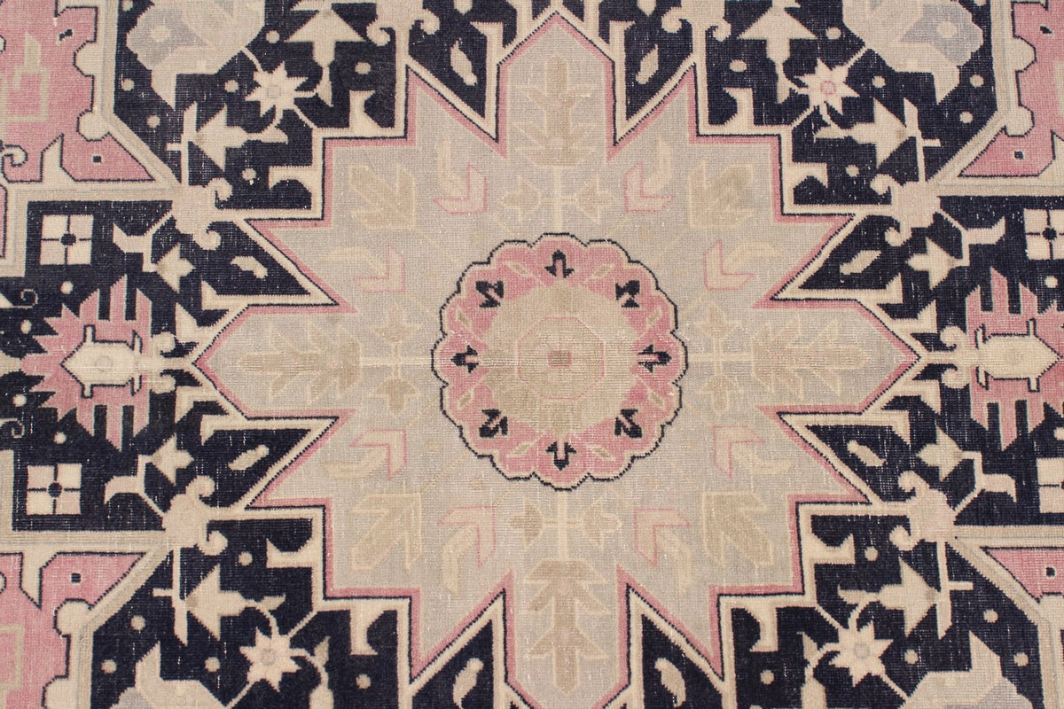 9x12 Pink and Navy Persian Traditional Rug