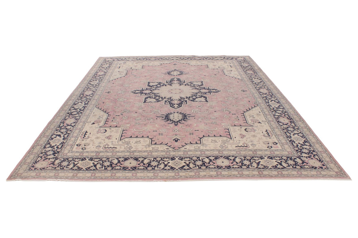 9x12 Pink and Navy Persian Traditional Rug