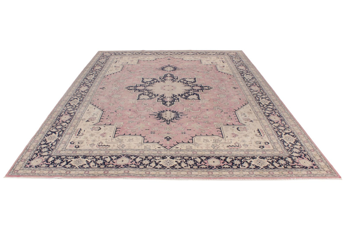 9x12 Pink and Navy Persian Traditional Rug
