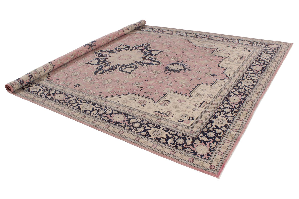 9x12 Pink and Navy Persian Traditional Rug
