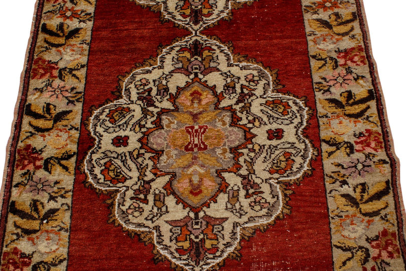 4x11 Red and Gold Turkish Tribal Runner