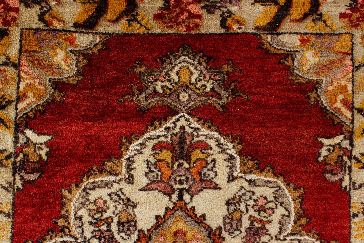 4x11 Red and Gold Turkish Tribal Runner