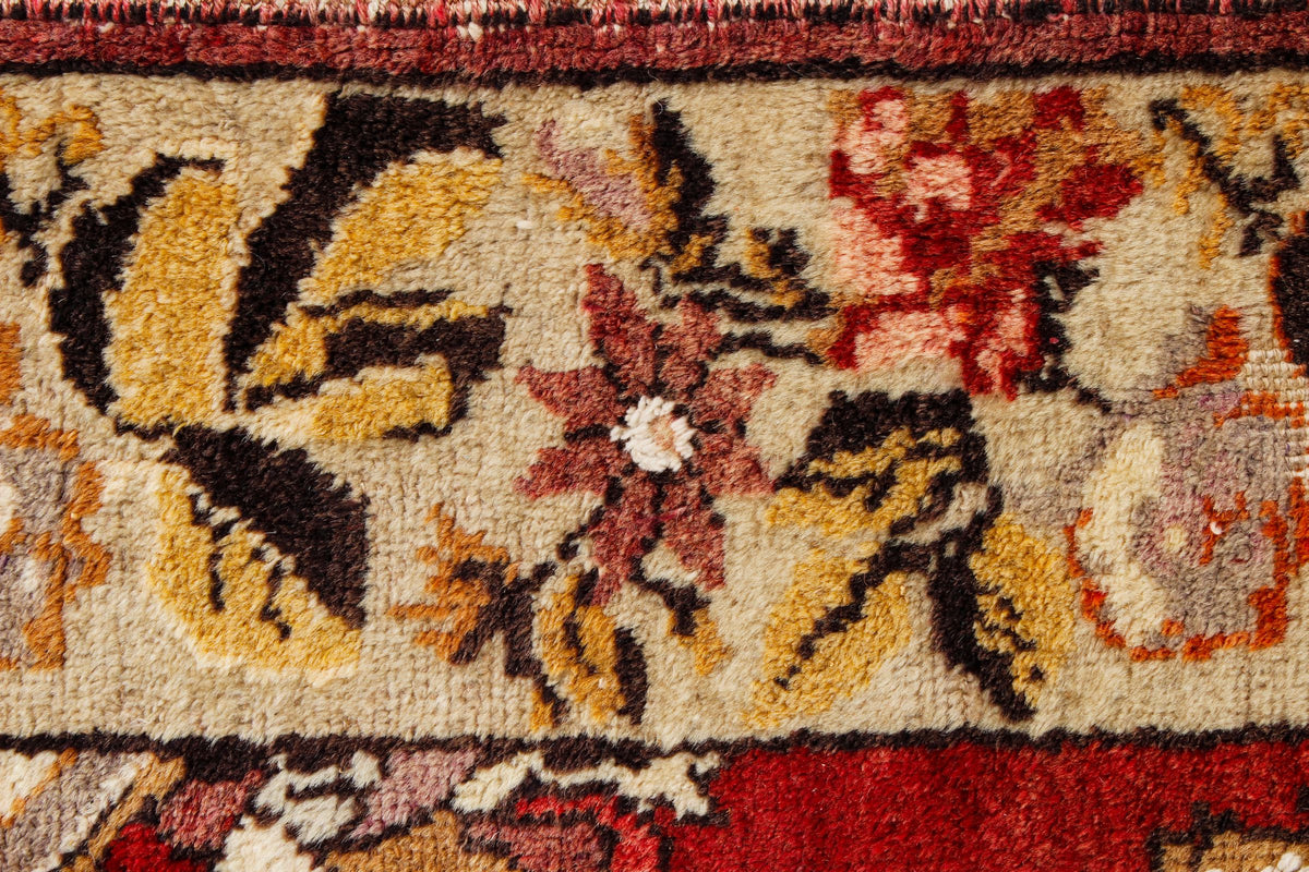 4x11 Red and Gold Turkish Tribal Runner