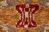 4x11 Red and Gold Turkish Tribal Runner