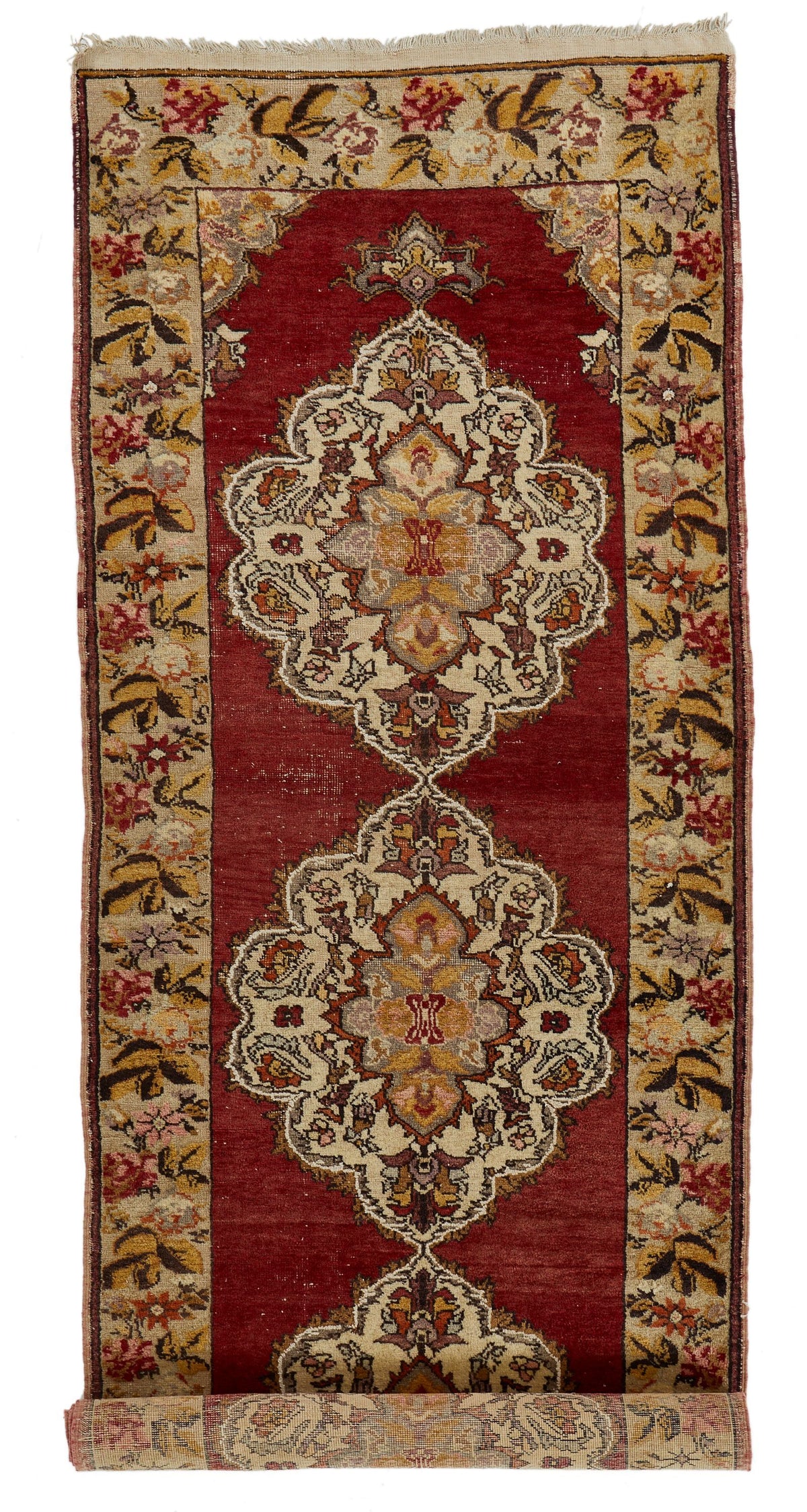 4x11 Red and Gold Turkish Tribal Runner