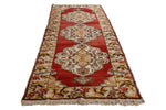 4x11 Red and Gold Turkish Tribal Runner