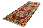 4x11 Red and Gold Turkish Tribal Runner