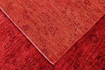 11x15 Red and Rust Modern Contemporary Rug