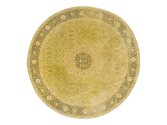 8x8 Rust and Black Persian Rug