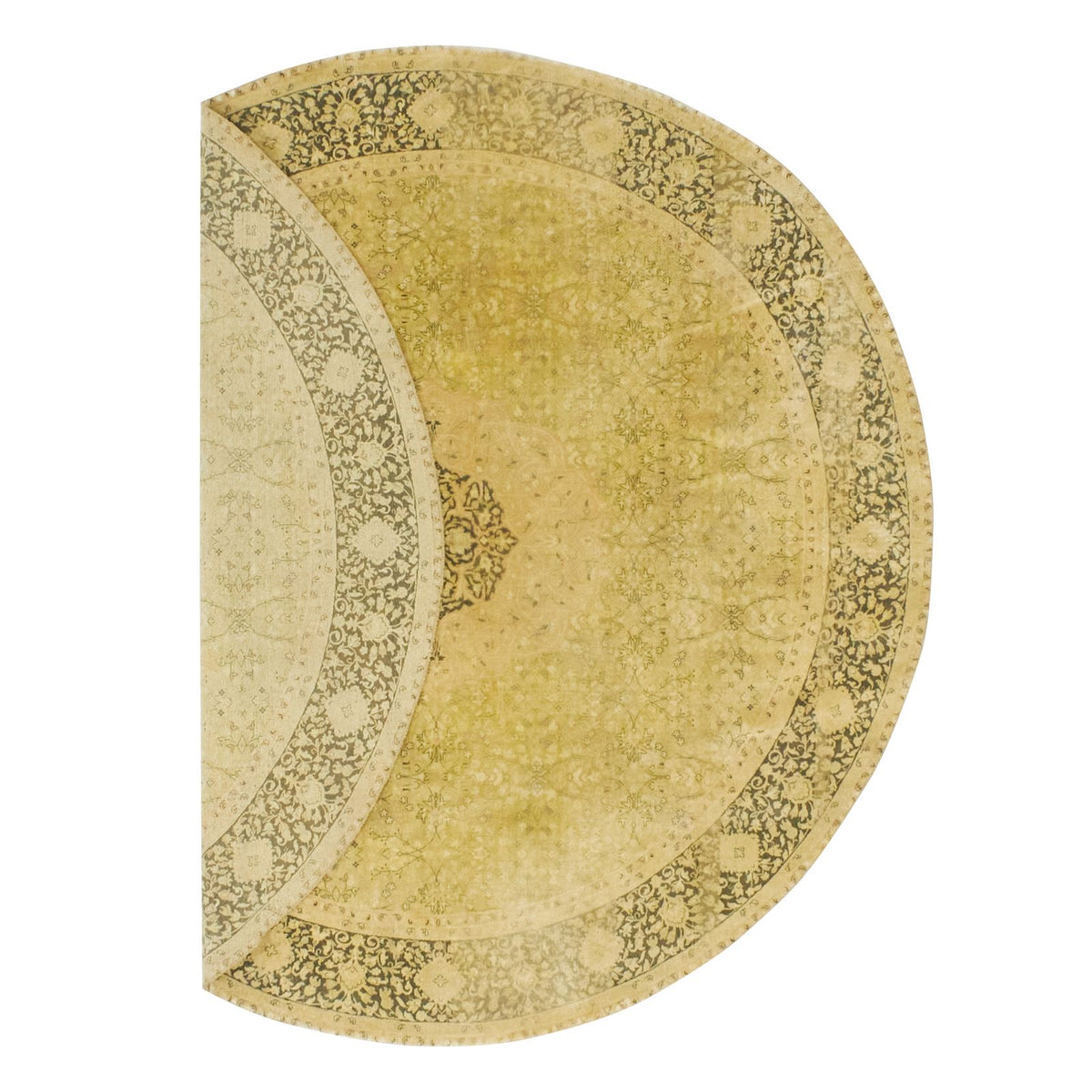 8x8 Rust and Black Persian Rug