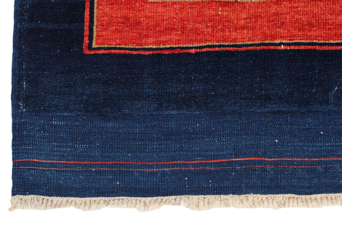 7x9 Multicolor and Red Modern Contemporary Rug