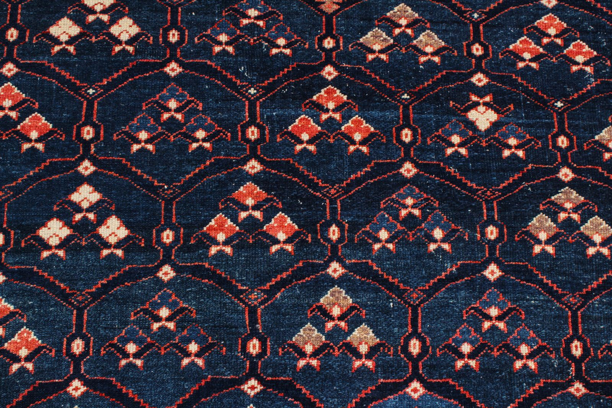 7x9 Multicolor and Red Modern Contemporary Rug