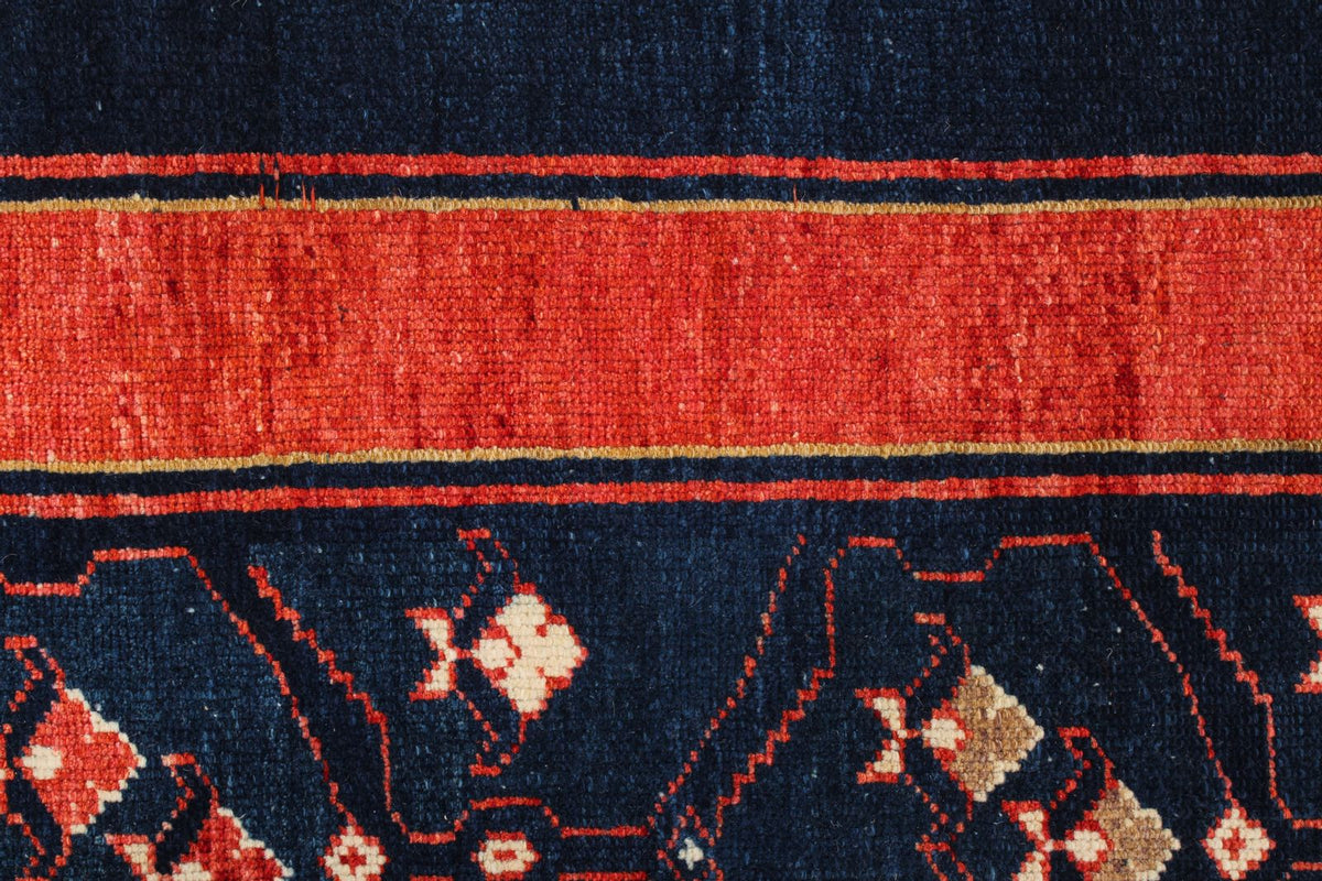 7x9 Multicolor and Red Modern Contemporary Rug