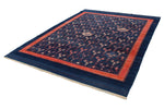 7x9 Multicolor and Red Modern Contemporary Rug