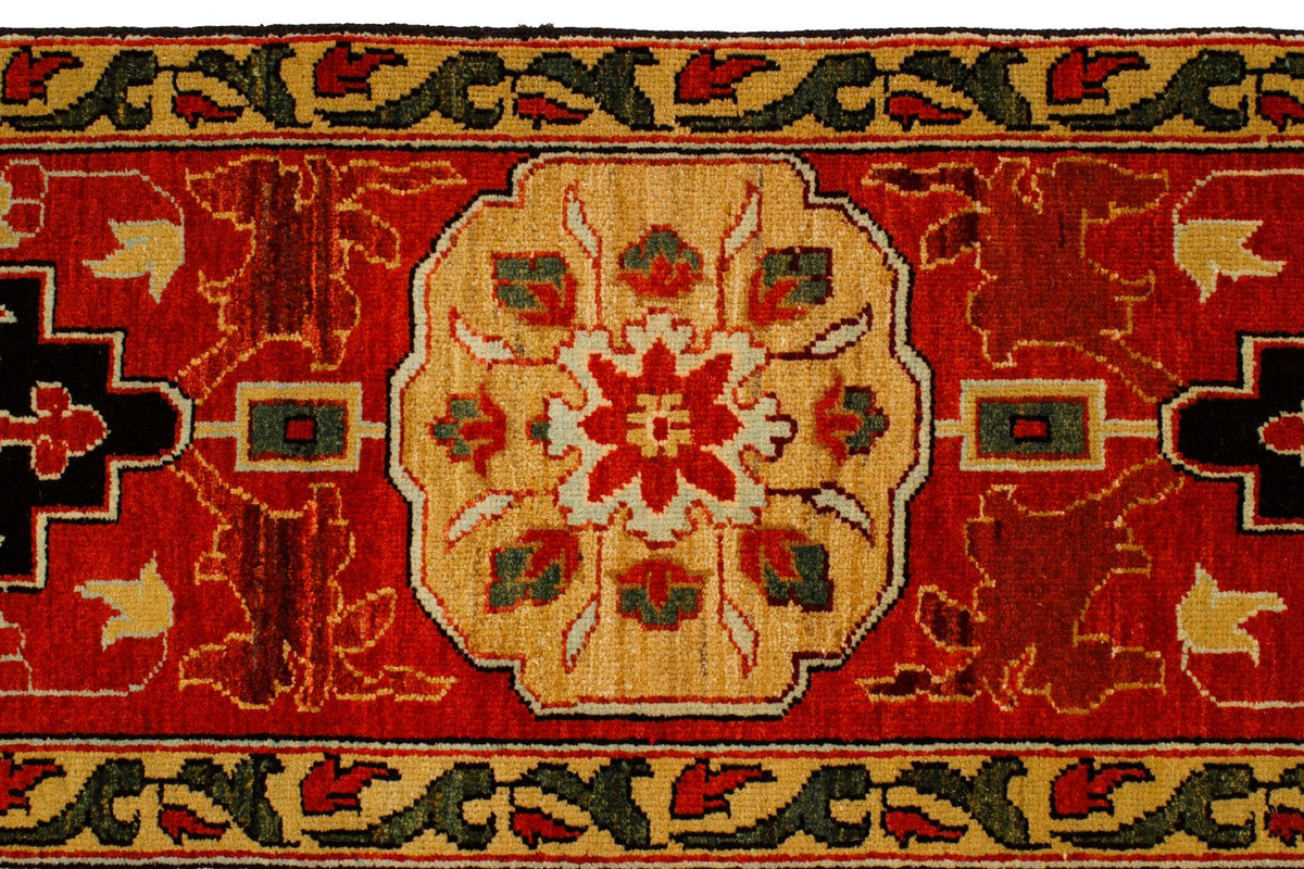 8x10 Ivory and Red Turkish Traditional Rug