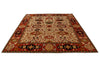 8x10 Ivory and Red Turkish Traditional Rug