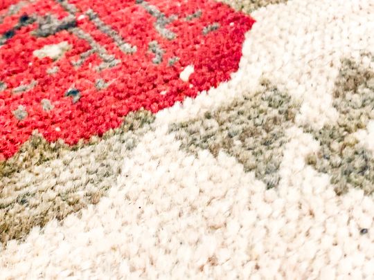 6x11 Red and Beige Turkish Tribal Rug