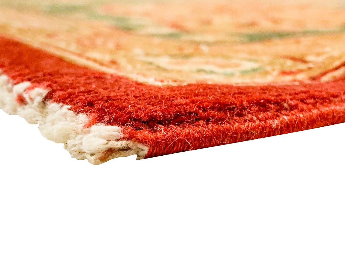 9x12 Red and Green Turkish Traditional Rug