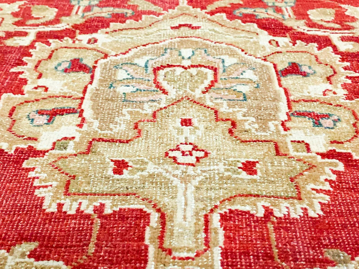 9x12 Red and Green Turkish Traditional Rug