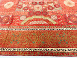 11x15 Red and Blue Turkish Tribal Rug