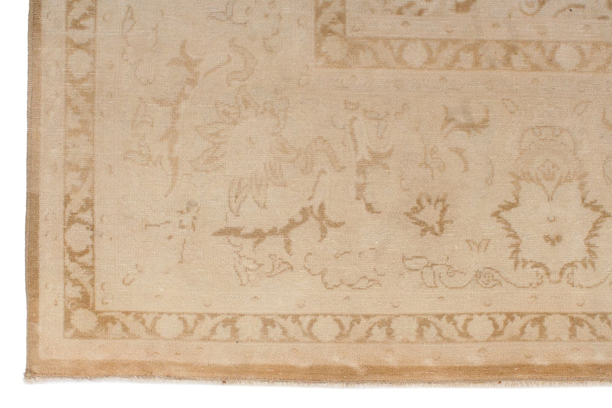 9x12 Brown and Ivory Turkish Traditional Rug