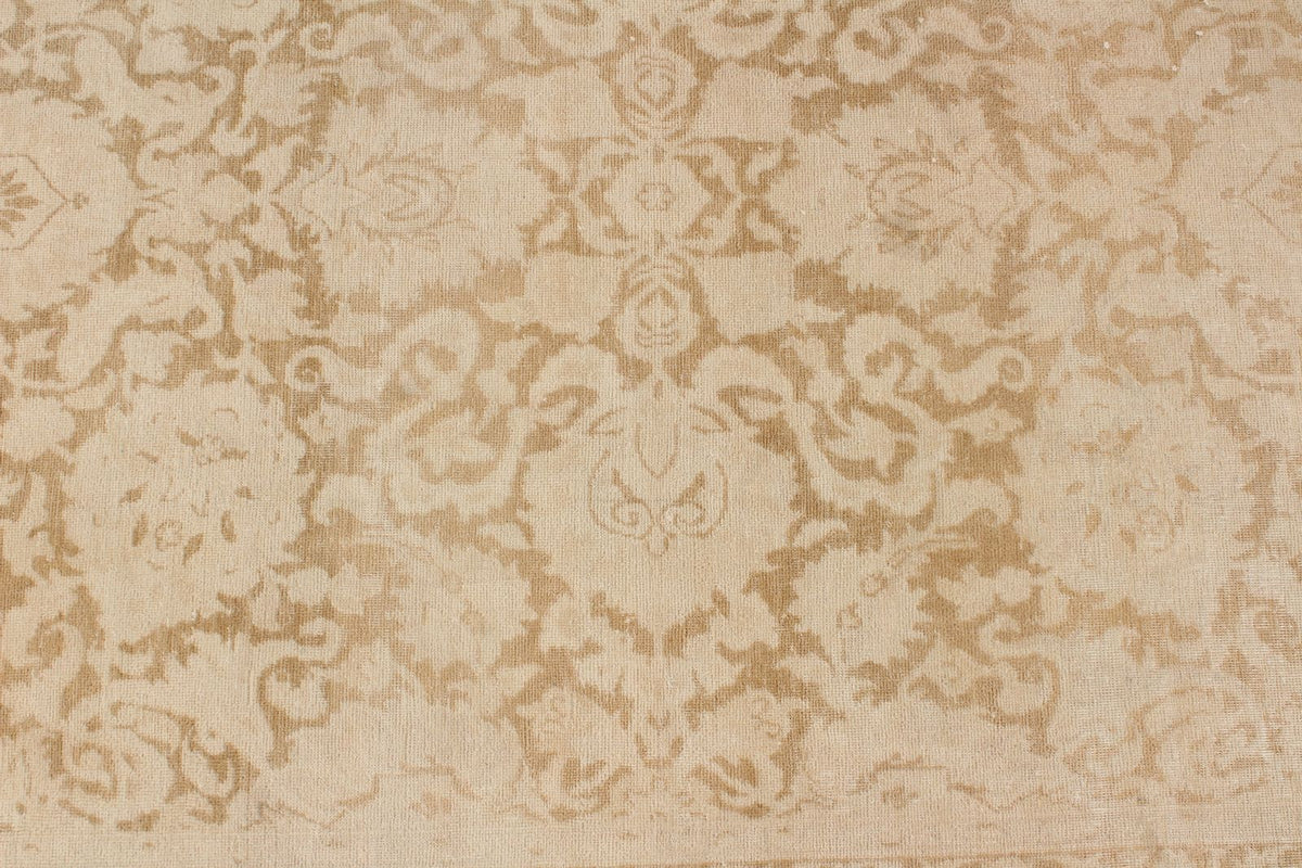 9x12 Brown and Ivory Turkish Traditional Rug