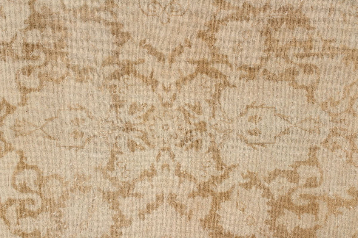 9x12 Brown and Ivory Turkish Traditional Rug