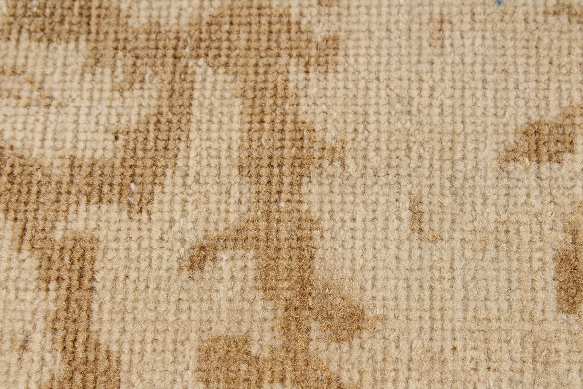 9x12 Brown and Ivory Turkish Traditional Rug