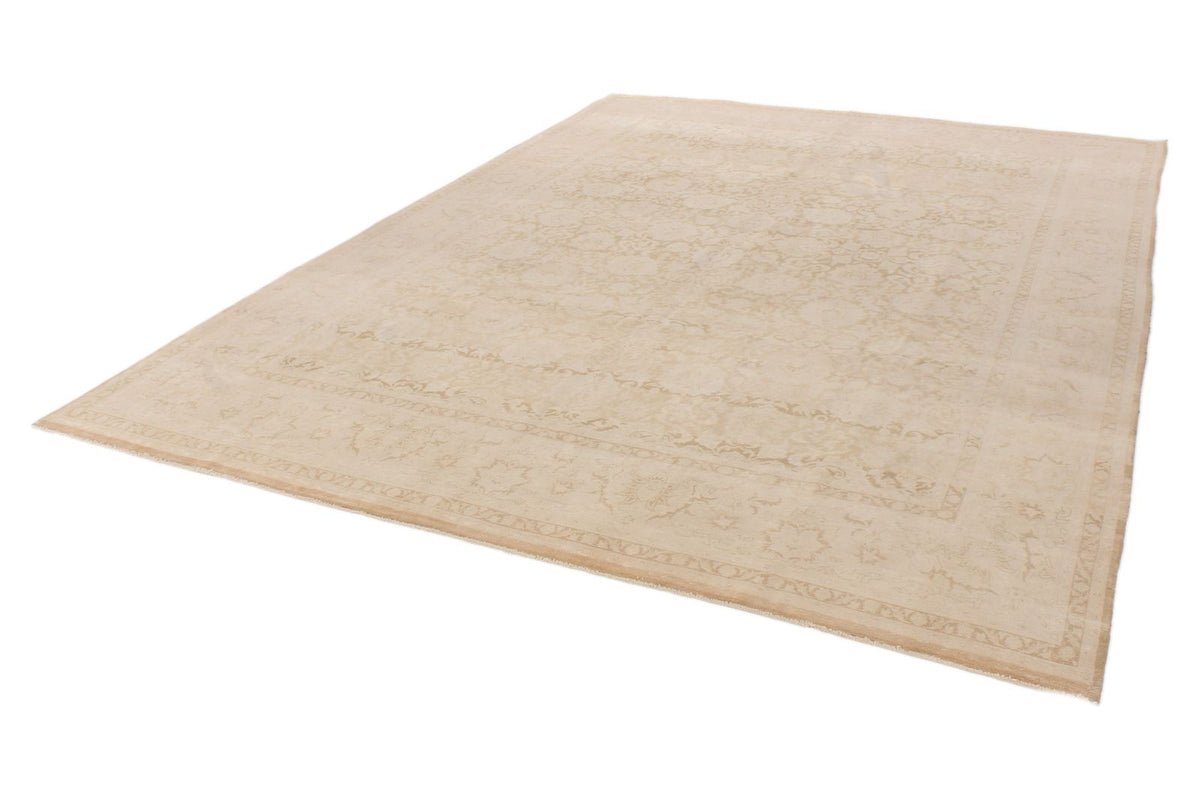 9x12 Brown and Ivory Turkish Traditional Rug