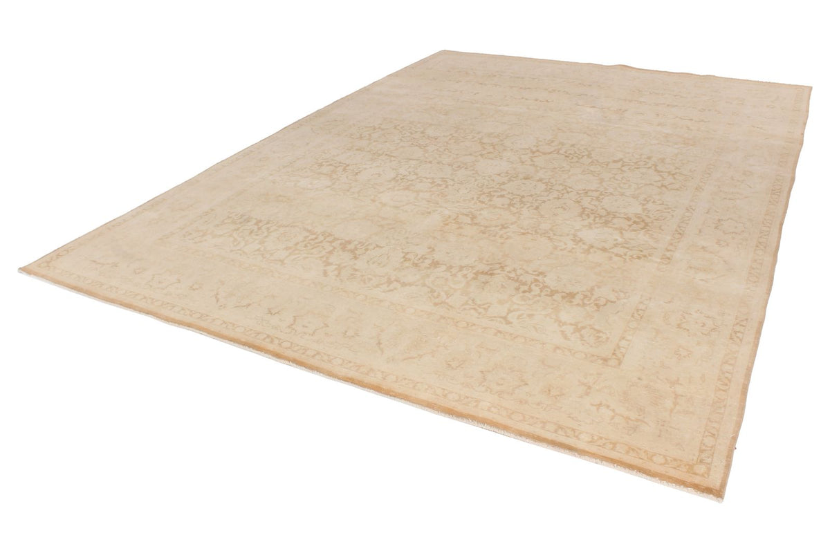 9x12 Brown and Ivory Turkish Traditional Rug