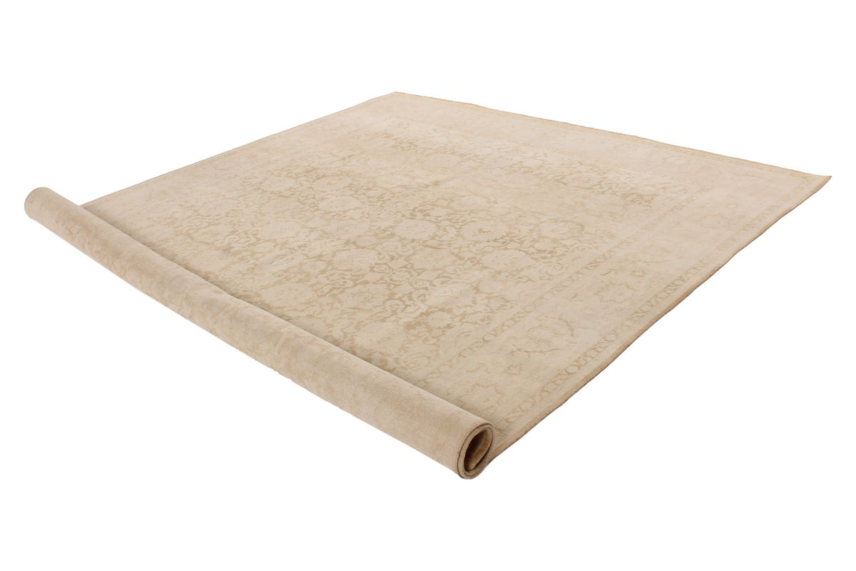 9x12 Brown and Ivory Turkish Traditional Rug