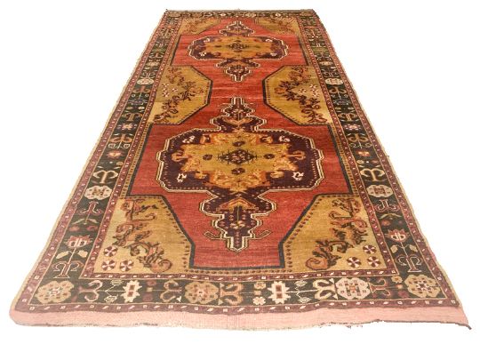 6x12 Red and Black Turkish Tribal Runner