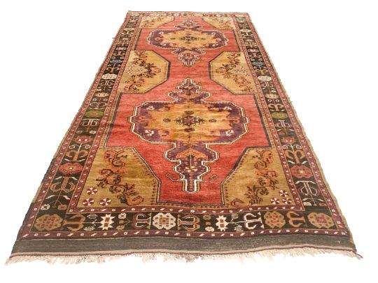 6x12 Red and Black Turkish Tribal Runner