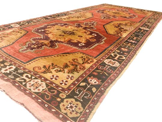 6x12 Red and Black Turkish Tribal Runner