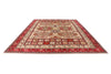 9x13 Gold and Red Turkish Tribal Rug