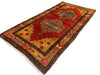 4x8 Red and Gold Turkish Tribal Rug