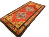 4x8 Red and Gold Turkish Tribal Rug