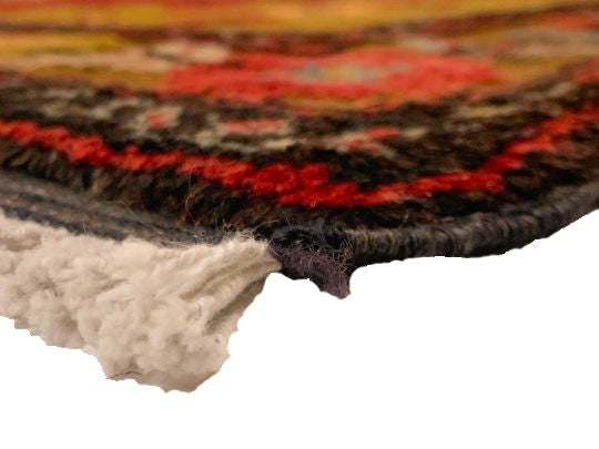 4x8 Red and Gold Turkish Tribal Rug