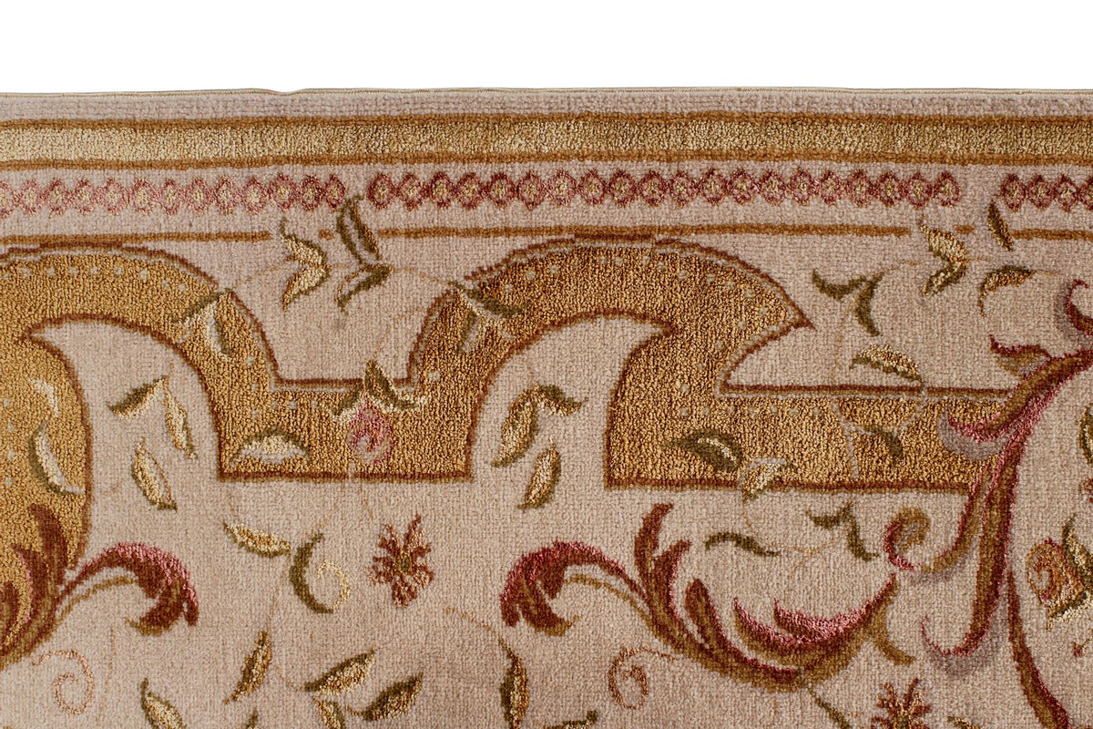 9x12 Ivory and Gray Turkish Traditional Rug