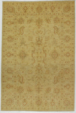 5x8 Ivory Turkish Oushak Rug