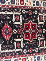 5x7 Red and Beige Kazak Tribal Rug