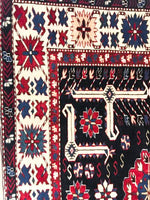 5x7 Red and Beige Kazak Tribal Rug
