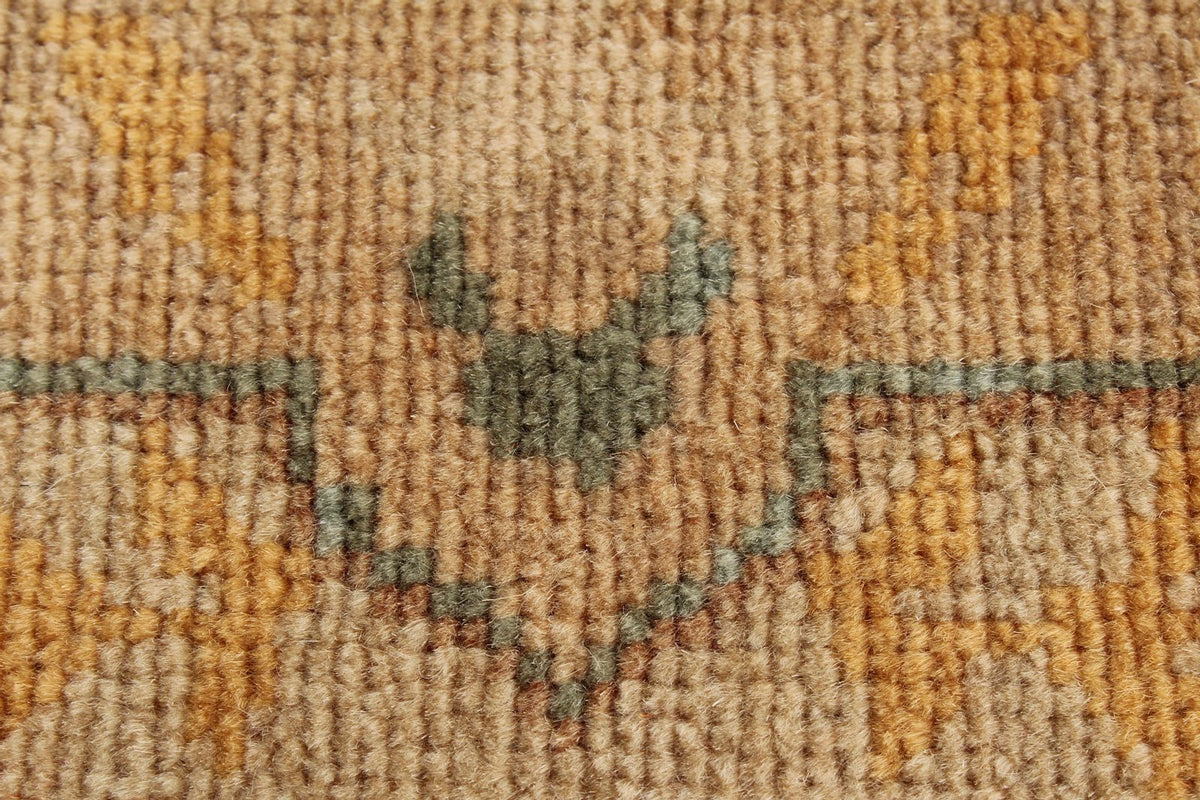9x12 Gold and Blue Turkish Traditional Rug