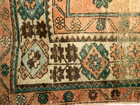 5x12 Red and Green Turkish Tribal Runner