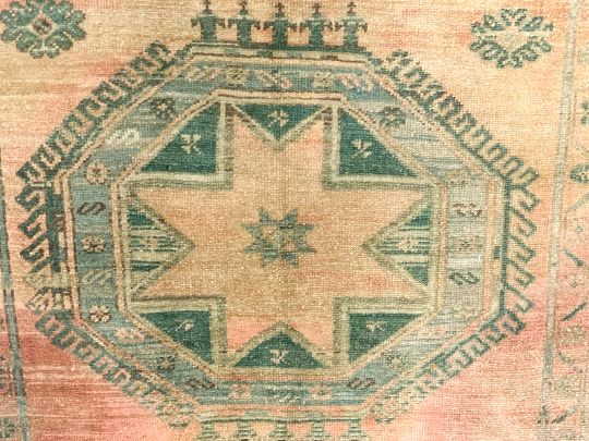 5x12 Red and Green Turkish Tribal Runner