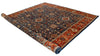 9x12 Navy and Rust Traditional Rug